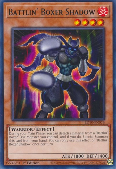 Battlin' Boxer Shadow (Rare) [LD10-EN056-R]