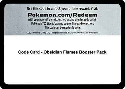 Code Card (SV03: Obsidian Flames) [OBF-CODE]