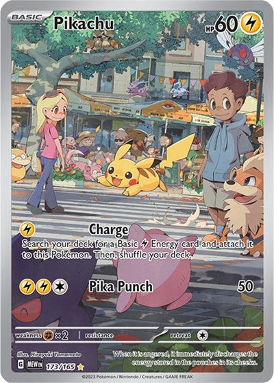 Pikachu - 173/165 (Illustration Rare) [MEW-173-IR]