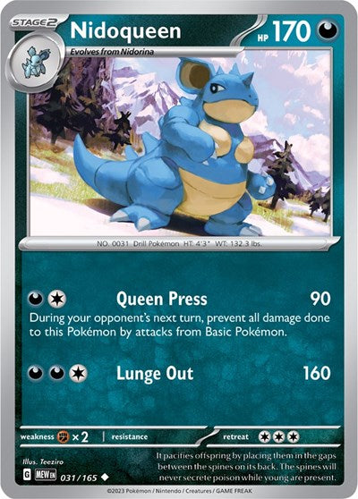 Nidoqueen - 031/165 (Uncommon) [MEW-031-U]