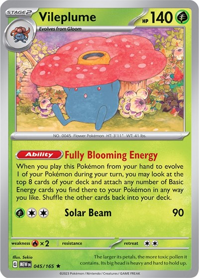 Vileplume - 045/165 (Rare) [MEW-045-R]