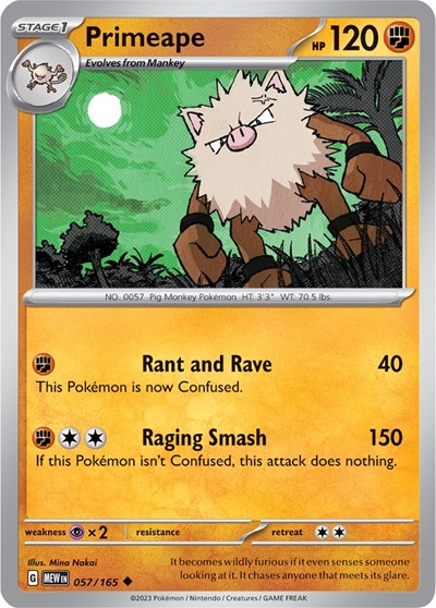 Primeape - 057/165 (Uncommon) [MEW-057-U]