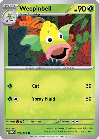 Weepinbell - 070/165 (Common) [MEW-070-C]