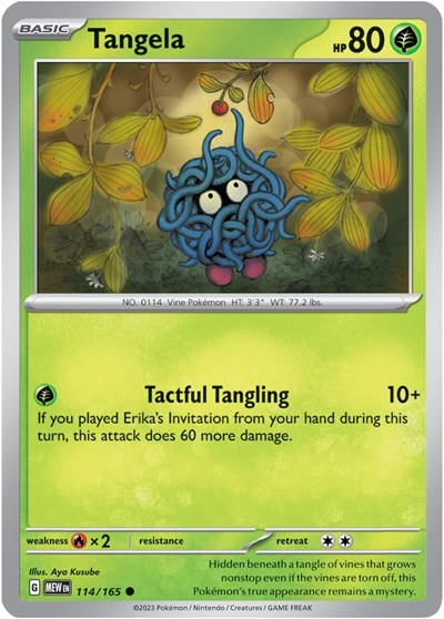 Tangela - 114/165 (Common) [MEW-114-C]