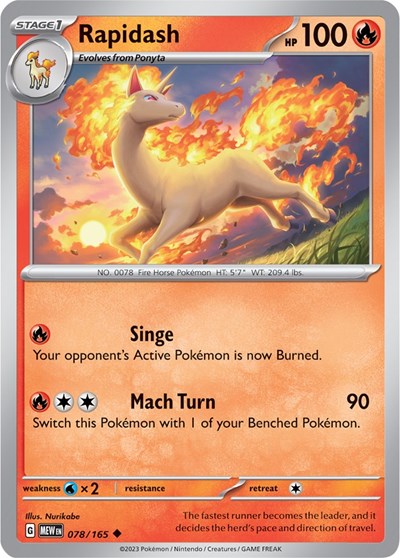 Rapidash - 078/165 (Uncommon) [MEW-078-U]