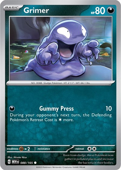 Grimer - 088/165 (Common) [MEW-088-C]