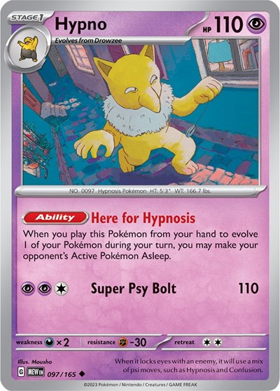 Hypno - 097/165 (Uncommon) [MEW-097-U]