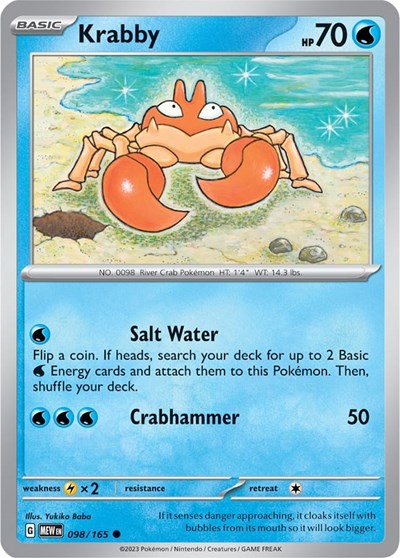 Krabby - 098/165 (Common) [MEW-098-C]