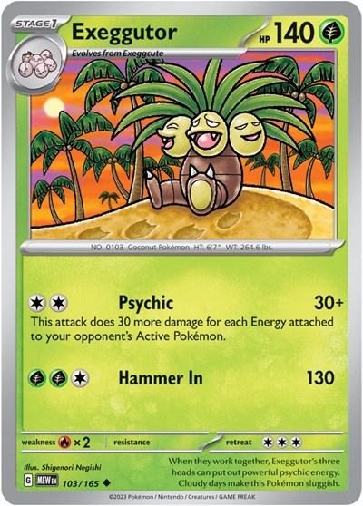 Exeggutor - 103/165 (Uncommon) [MEW-103-U]