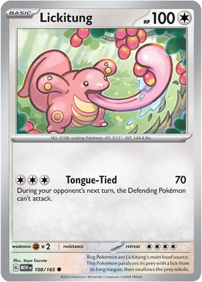 Lickitung - 108/165 (Common) [MEW-108-C]