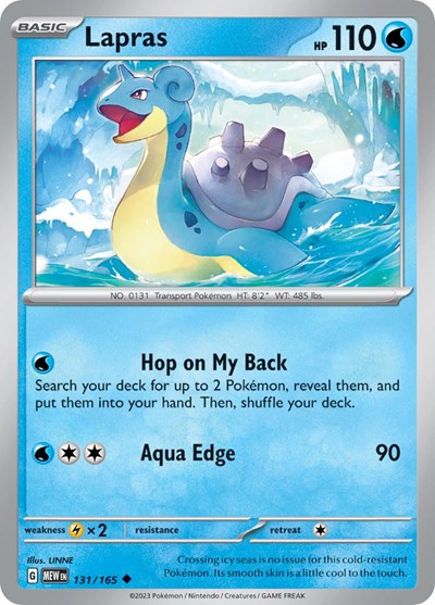 Lapras - 131/165 (Uncommon) [MEW-131-U]