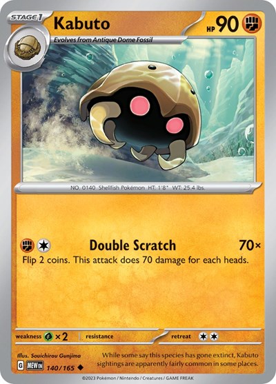 Kabuto - 140/165 (Uncommon) [MEW-140-U]