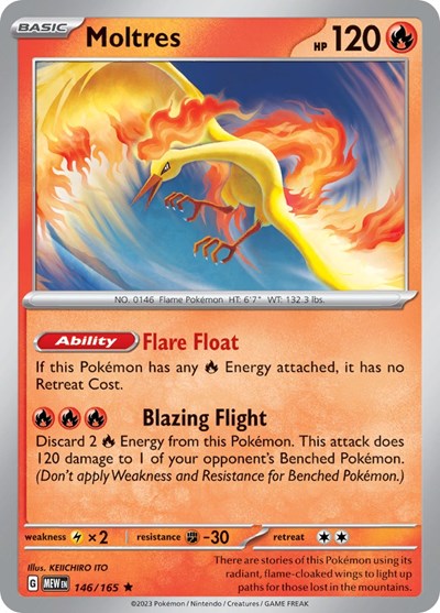 Moltres - 146/165 (Rare) [MEW-146-R]