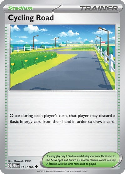 Cycling Road - 157/165 (Uncommon) [MEW-157-U]