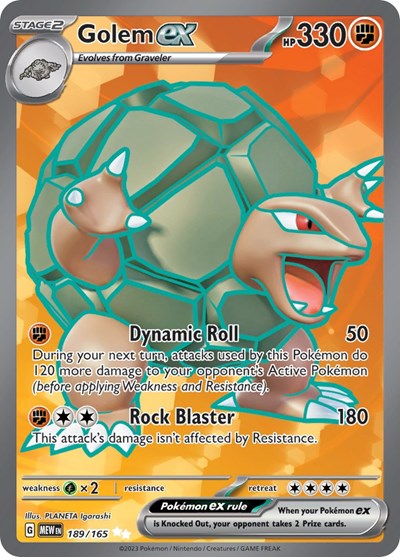 Golem ex - 189/165 (Ultra Rare) [MEW-189-UR]