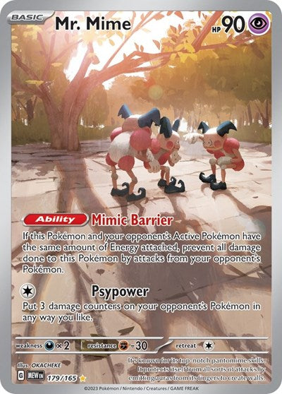 Mr. Mime - 179/165 (Illustration Rare) [MEW-179-IR]