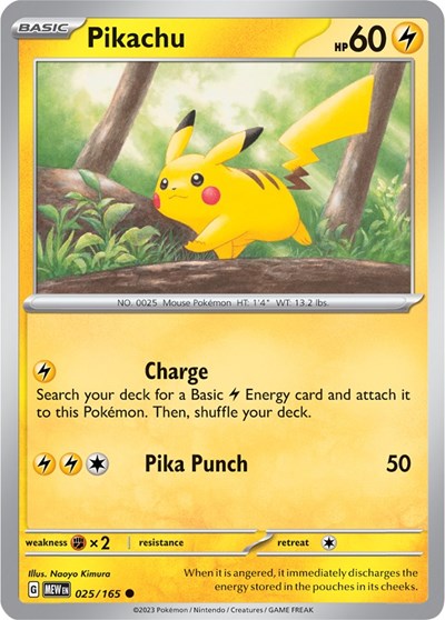 Pikachu - 025/165 (Common) [MEW-025-C]