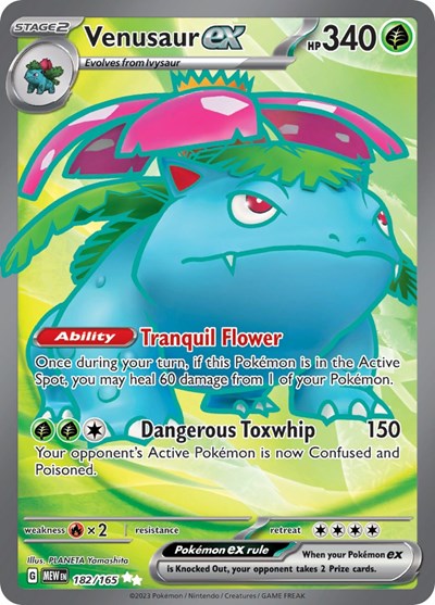 Venusaur ex - 182/165 (Ultra Rare) [MEW-182-UR]