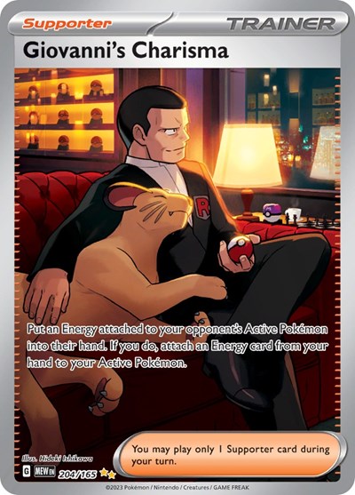 Giovanni's Charisma - 204/165 (Special Illustration Rare) [MEW-204-SIR]