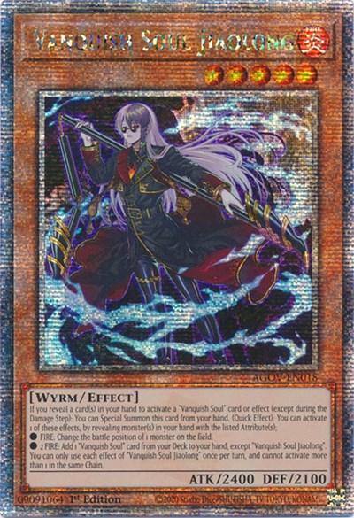 Vanquish Soul Jiaolong (Quarter Century Secret Rare) [AGOV-EN018-QCSR]