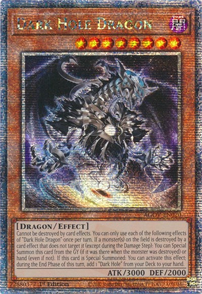 Dark Hole Dragon (Quarter Century Secret Rare) [AGOV-EN020-QCSR]