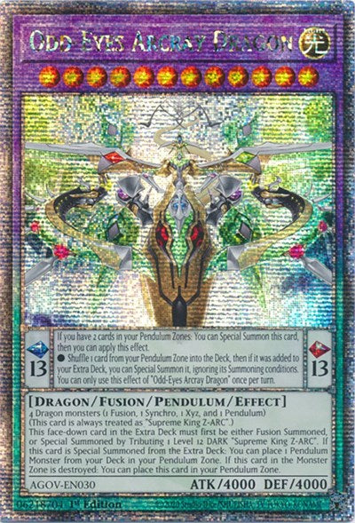 Odd-Eyes Arcray Dragon (Quarter Century Secret Rare) [AGOV-EN030-QCSR]