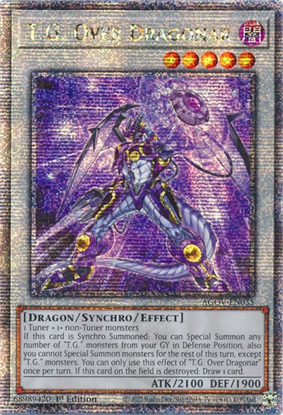 T.G. Over Dragonar (Quarter Century Secret Rare) [AGOV-EN035-QCSR]