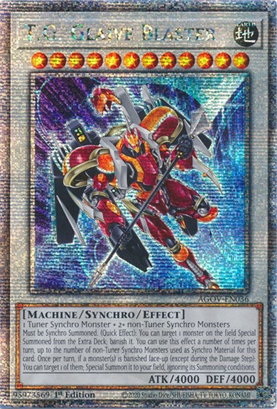 T.G. Glaive Blaster (Quarter Century Secret Rare) [AGOV-EN036-QCSR]