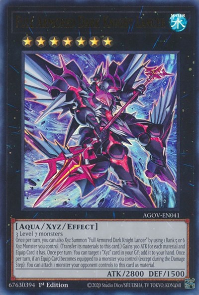 Full Armored Dark Knight Lancer (Ultra Rare) [AGOV-EN041-UR]