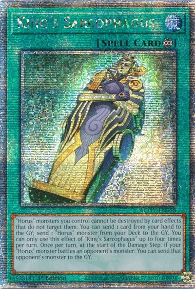 King's Sarcophagus (Quarter Century Secret Rare) [AGOV-EN058-QCSR]