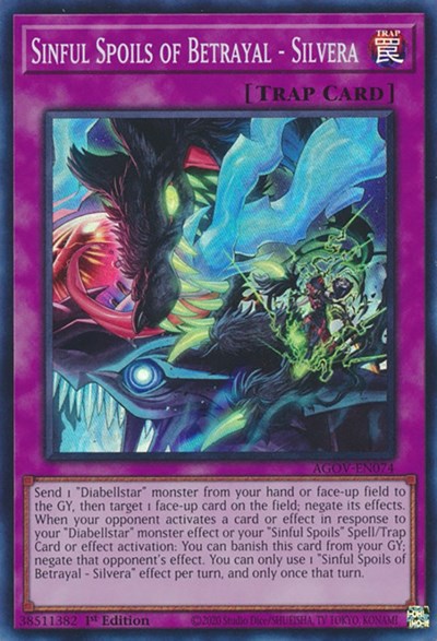 Sinful Spoils of Betrayal - Silvera (Super Rare) [AGOV-EN074-SuR]