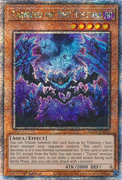 Tainted of the Tistina (Quarter Century Secret Rare) [AGOV-EN088-QCSR]