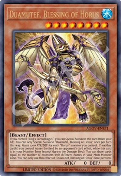 Duamutef, Blessing of Horus (Ultra Rare) [AGOV-ENSP1-UR]