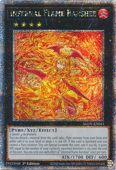 Infernal Flame Banshee (Quarter Century Secret Rare) [AGOV-EN043-QCSR]