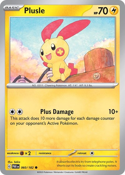 Plusle - 060/182 (Common) [PAR-060-C]