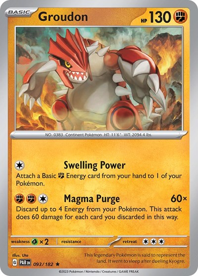 Groudon - 093/182 (Rare) [PAR-093-R]