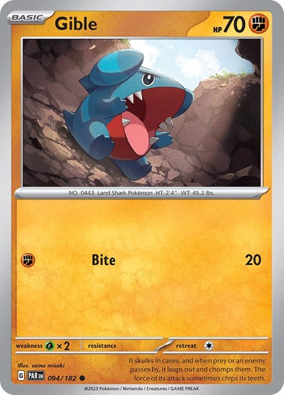 Gible - 094/182 (Common) [PAR-094-C]