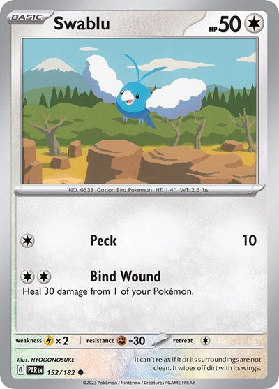 Swablu - 152/182 (Common) [PAR-152-C]