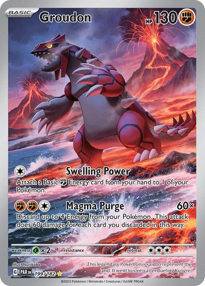 Groudon - 199/182 (Illustration Rare) [PAR-199-IR]