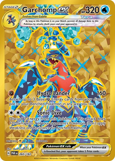 Garchomp ex - 260/182 (Hyper Rare) [PAR-260-HYR]