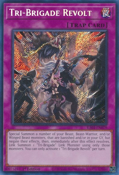 Tri-Brigade Revolt (Secret Rare) [RA01-EN079-SeR]