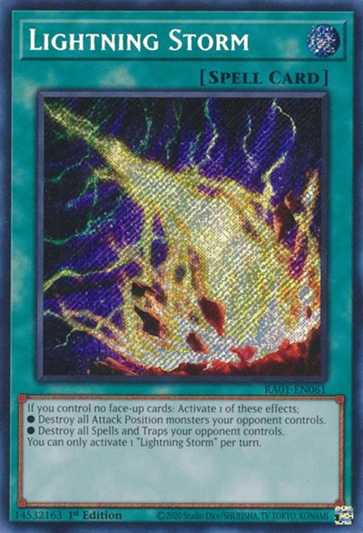 Lightning Storm (Secret Rare) [RA01-EN061-SeR]