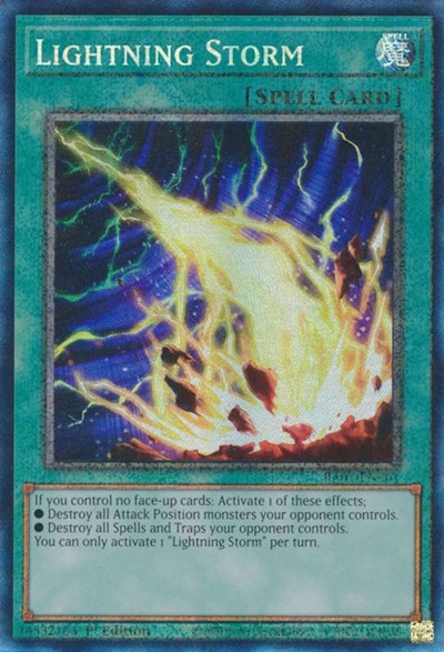 Lightning Storm (Prismatic Collector's Rare) [RA01-EN061-PCR]