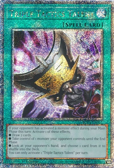 Triple Tactics Talent (Quarter Century Secret Rare) [RA01-EN063-QCSR]