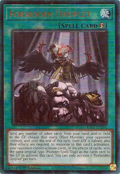 Forbidden Droplet (Prismatic Ultimate Rare) [RA01-EN064-PUR]