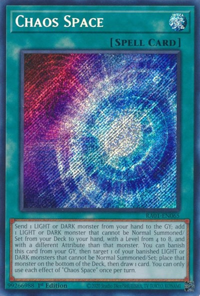 Chaos Space (Secret Rare) [RA01-EN065-SeR]