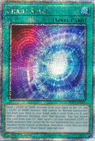 Chaos Space (Quarter Century Secret Rare) [RA01-EN065-QCSR]