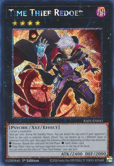 Time Thief Redoer (Platinum Secret Rare) [RA01-EN041-PlSR]