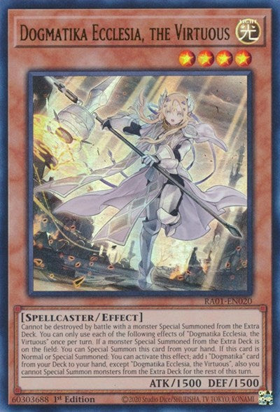 Dogmatika Ecclesia, the Virtuous (Ultra Rare) [RA01-EN020-UR]