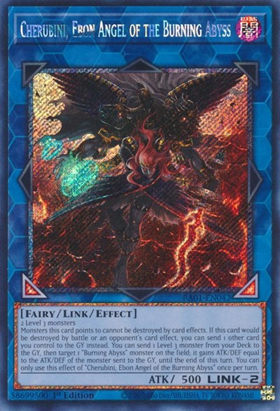 Cherubini, Ebon Angel of the Burning Abyss (Platinum Secret Rare) [RA01-EN042-PlSR]